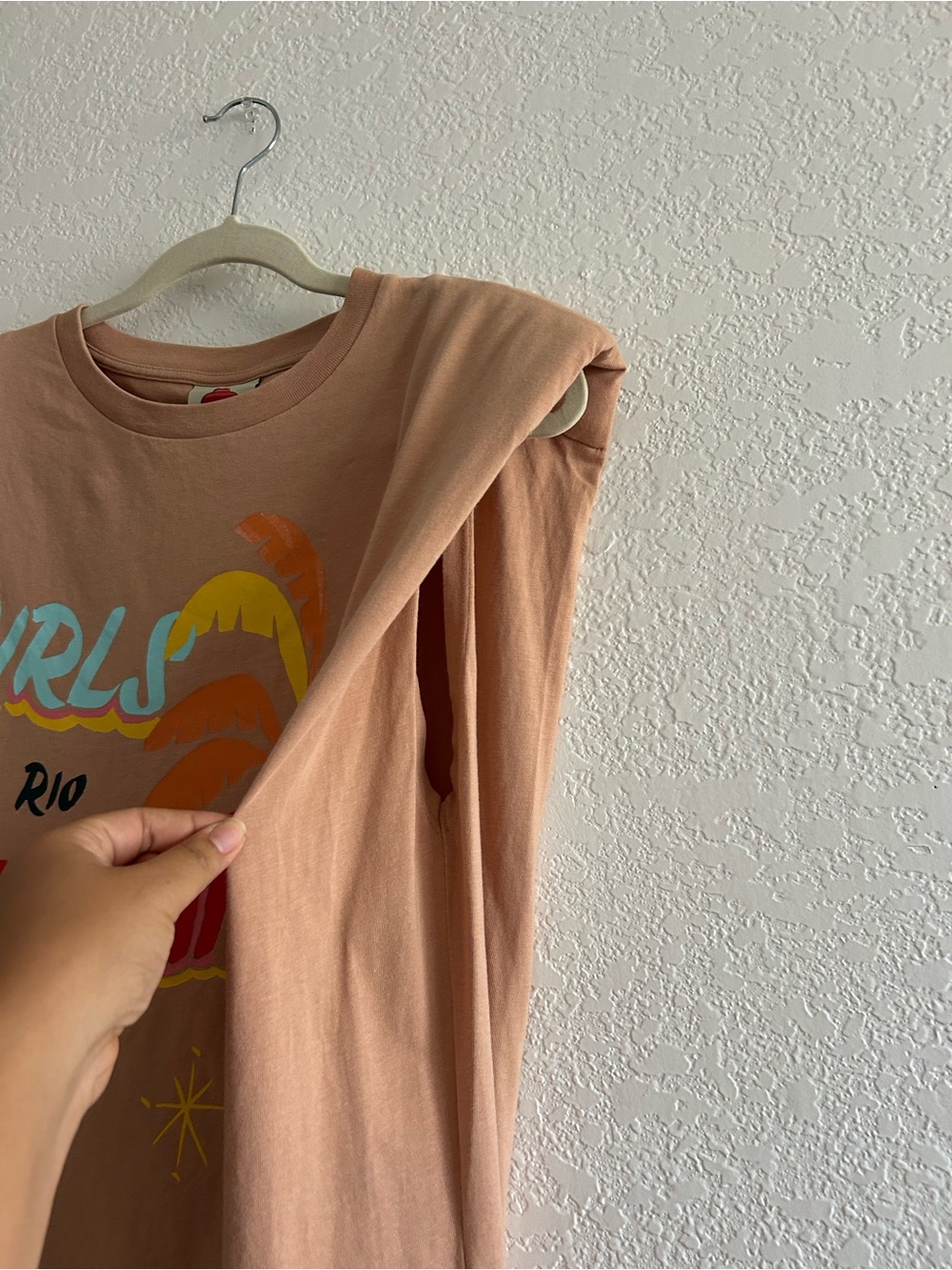 Farm Rio Ipanema Girls Peach Graphic Print Shirt Dress - Picture 6 of 9